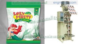 ماكينة تعبئة وتغليف رولات البولي ايتلين لتعبئة مسحوق الغسيل والسكر