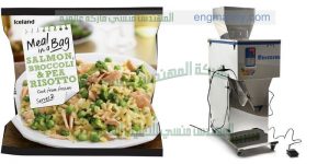 ماكينة تعبئة وزنية بسيطة العمل نصف اتوماتيك للبقوليات تصلح للتعبئة في عبوات